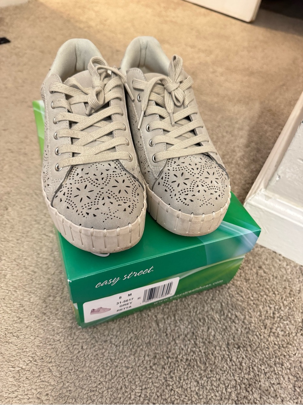 Easy Street Retta Women's Comfort Platform Sneakers 8M